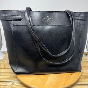 kate spade Black Leather Tote bag